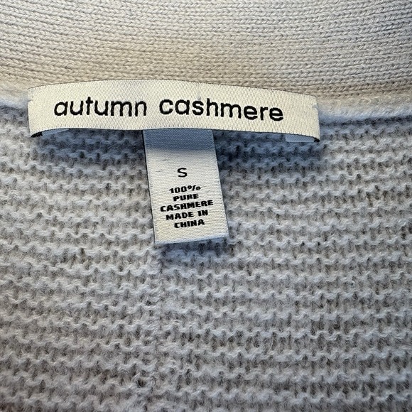 Women's Autumn Cashmere Gray Pearl U-Neck Pullover Knit‎ Sweater Size Small - Picture 2 of 7